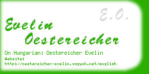 evelin oestereicher business card